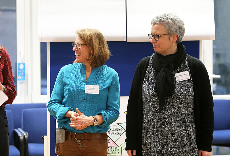 Die Netzwerkkoordinatorinnen Maria Lamsfuß und Astrid Wollenweber